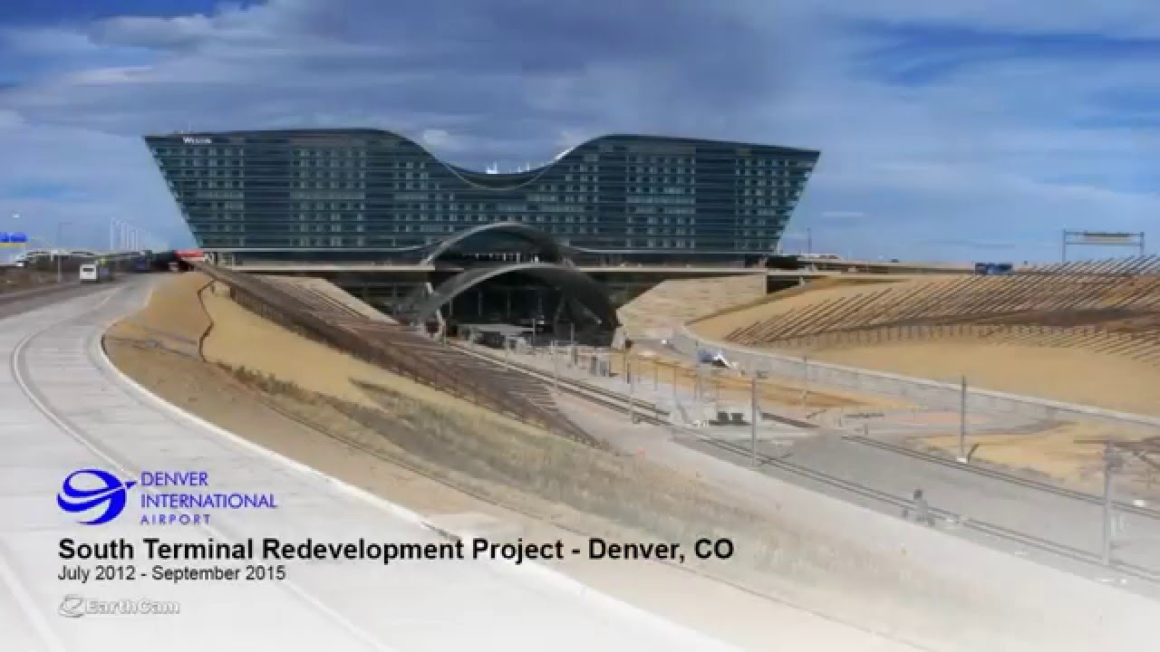 Denver International Airport & Hotel Construction Time-Lapse