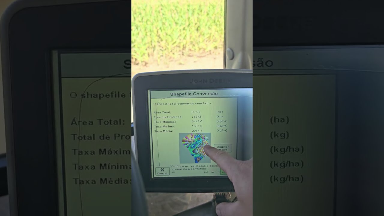 johndeere GS3 taxa variável GRC DRY configurações básicas mapa