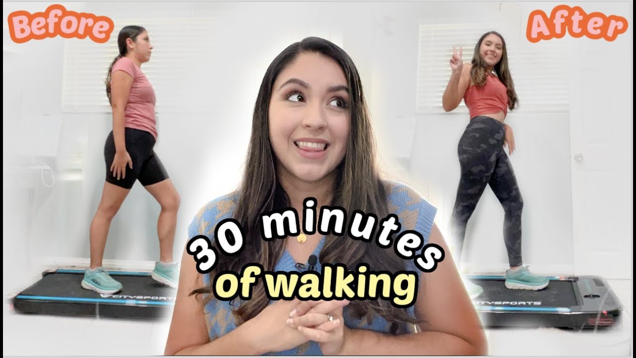 I walked for 30 MINUTES everyday FOR A WEEK | walking for weight loss