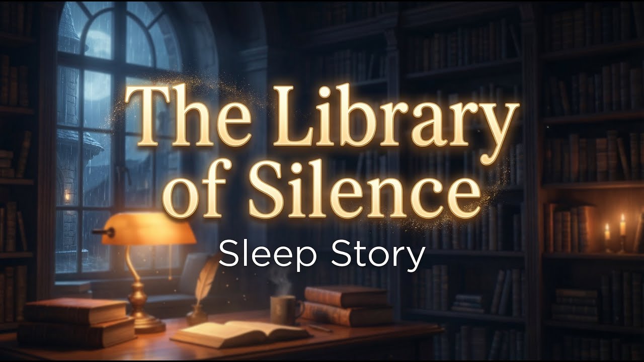 A Warm Sanctuary on a Snowy Night: The Library of Silence ❄️ | Sleep Story
