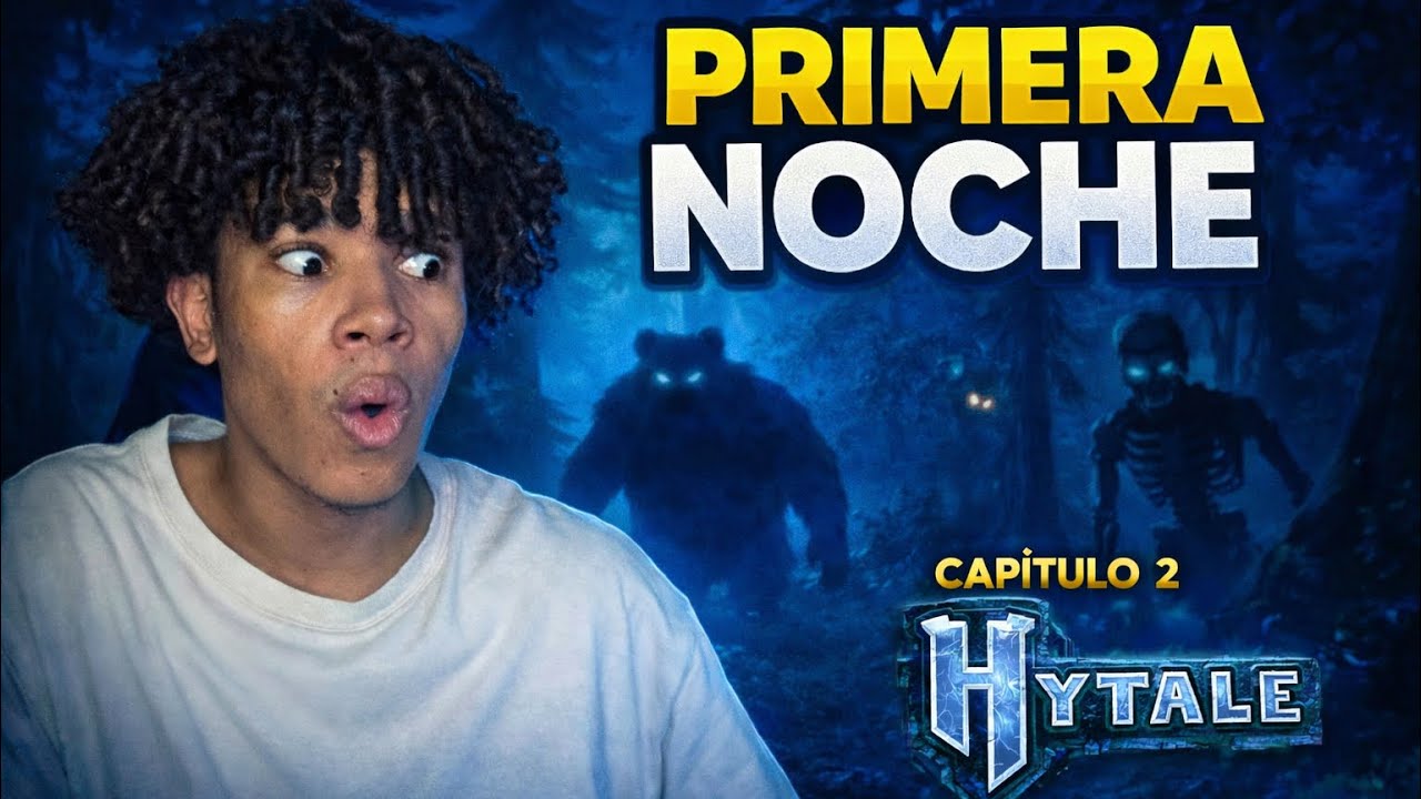 😱 SOBREVIVÍ COMO PUDE… LA PRIMERA NOCHE EN HYTALE FUE UNA LOCURA | Cap #2