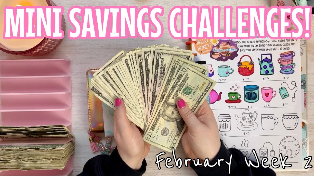 MINI SAVINGS CHALLENGES! | Saving Letter Bucks & Hello Honey!
