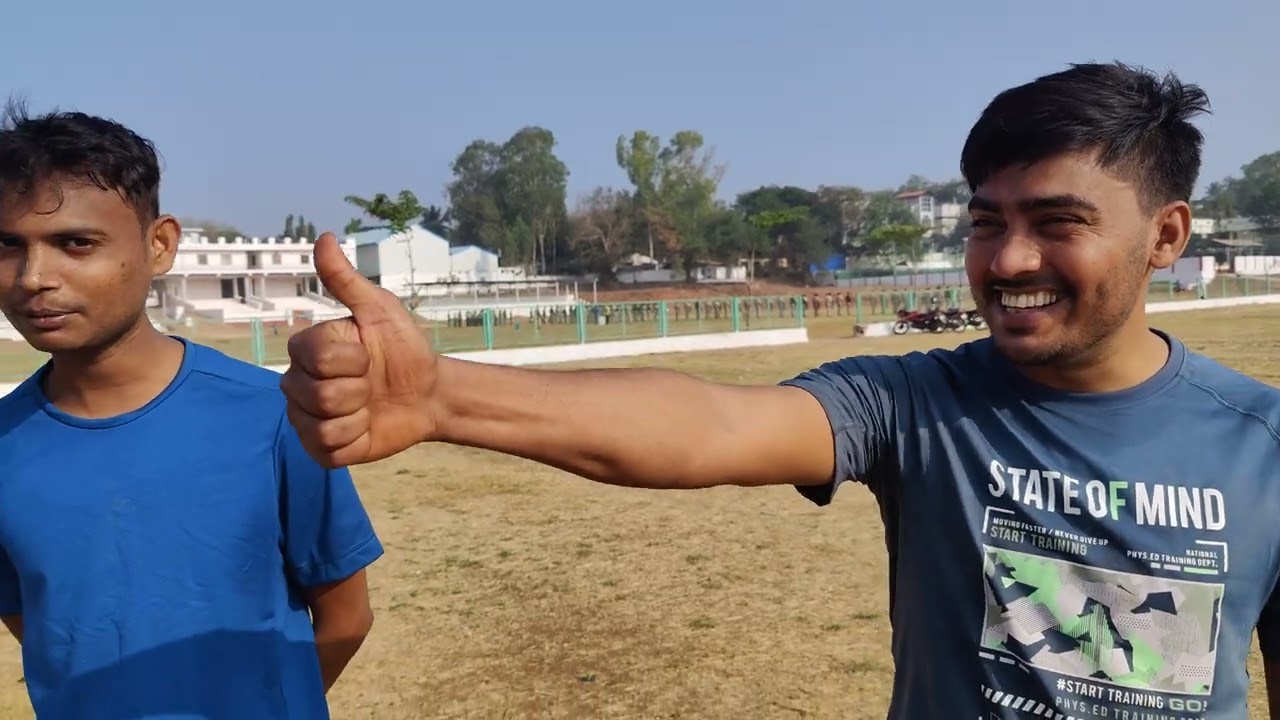 RRC Hubli Group D PET candidates के साथ बातचीत in Hubli sports ground