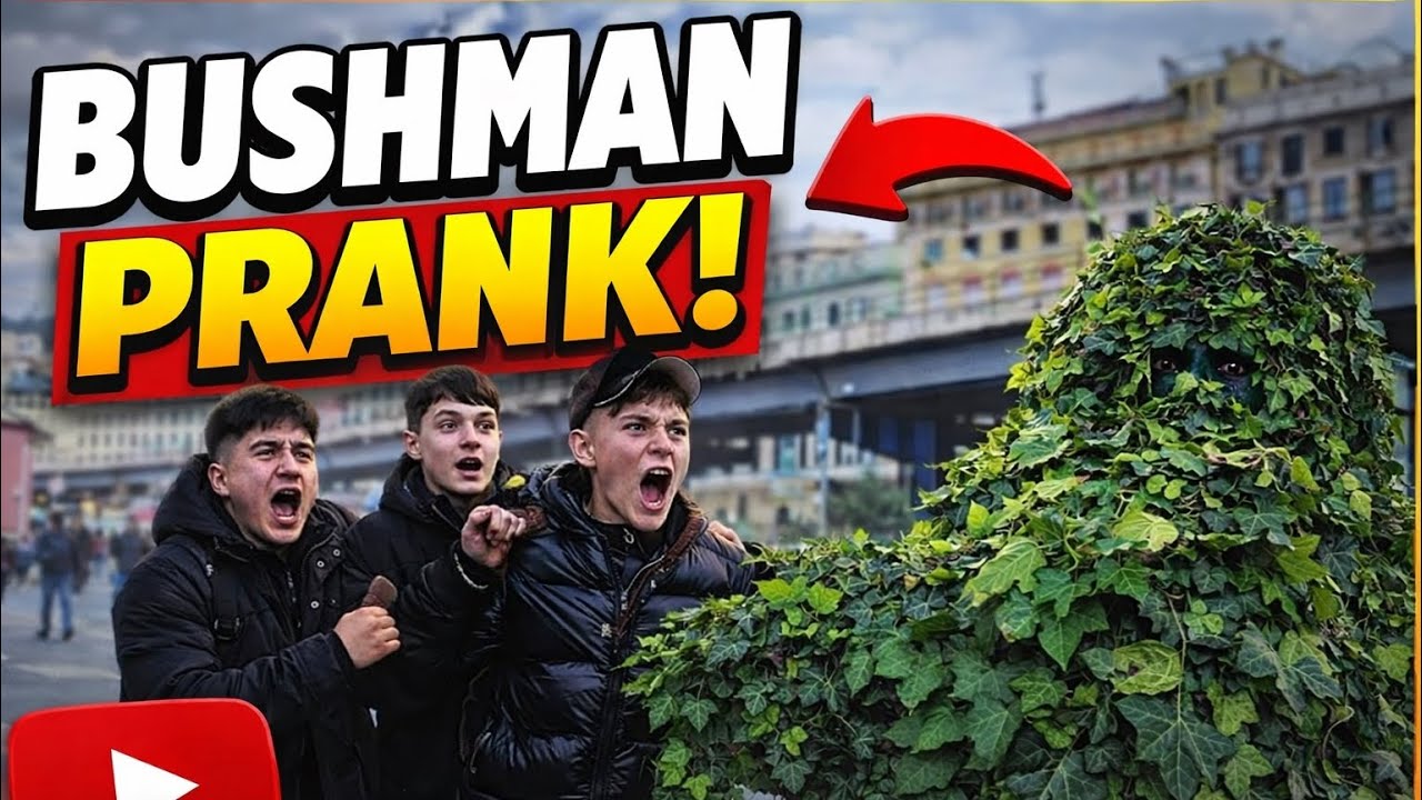 Bushman prank: He had no time to think, only to react 😅”#prank #viral #prank !!! 