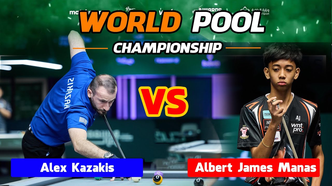 HIGHLIGHTS | Alex Kazakis vs AJ Manas | World Pool Championship #highlightsbilliardstv