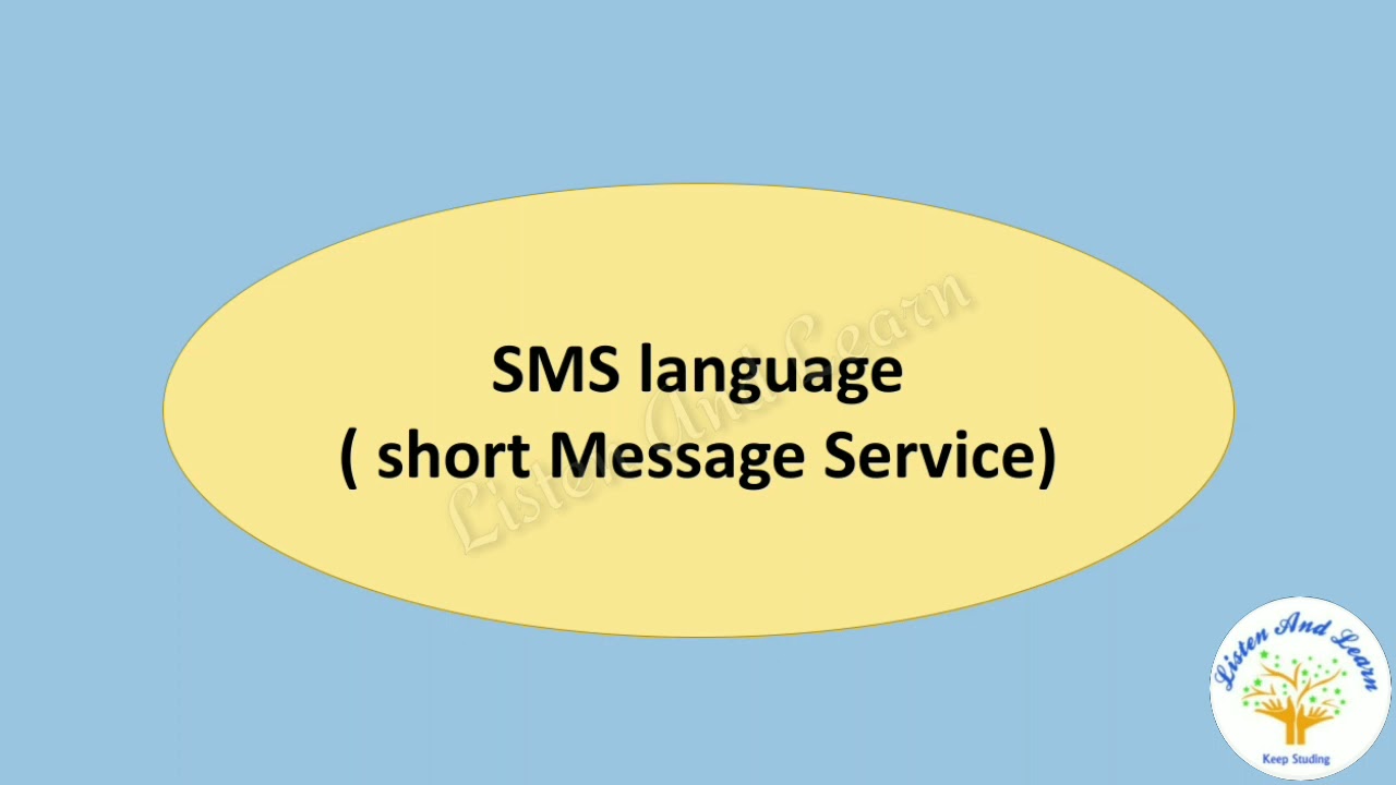 SMS Language ( short message service) Std. 8th Scholarship Examination.
