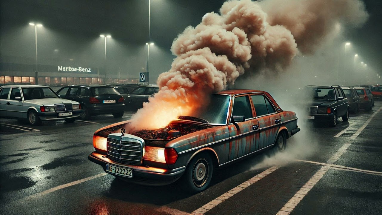mustolan ahdistuneet automiehet - W123