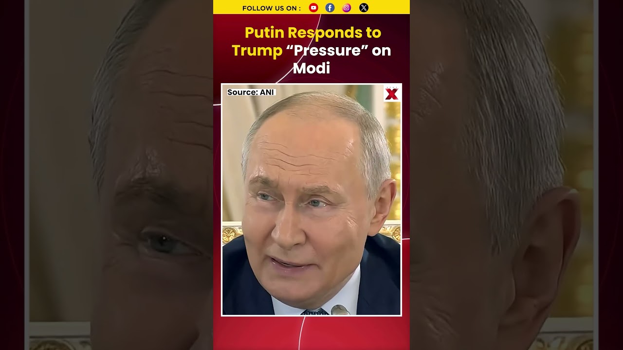 #mustwatch Putin Responds to Trump &ldquo;Pressure&rdquo; on Modi Over Russian Oil & Ukraine | NewsX