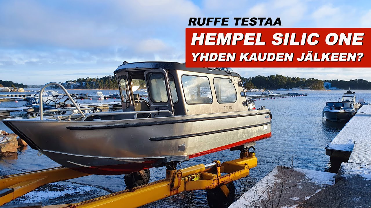 Veneen pohjamaalitestissä Hempel Silic One - Miten myrkytön antifouling maali toimii merellä?