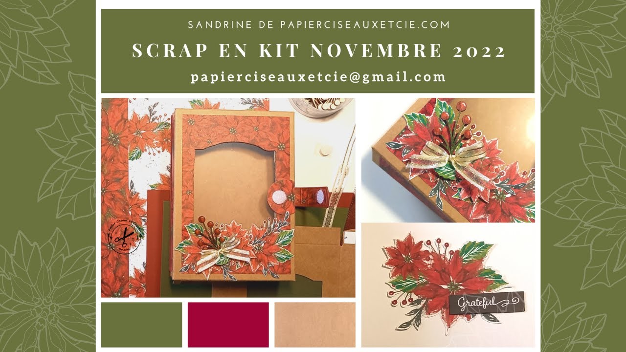 Scrap en Kit Novembre 2022: Mini-Album avec sa box à photos