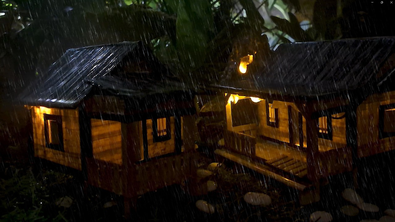 Warm Cabin Rain ASMR for Deep Emotional Relaxation | Live