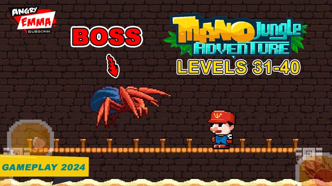 Mano Jungle Adventure - Levels 31-40 + BOSS (Gameplay 2024)