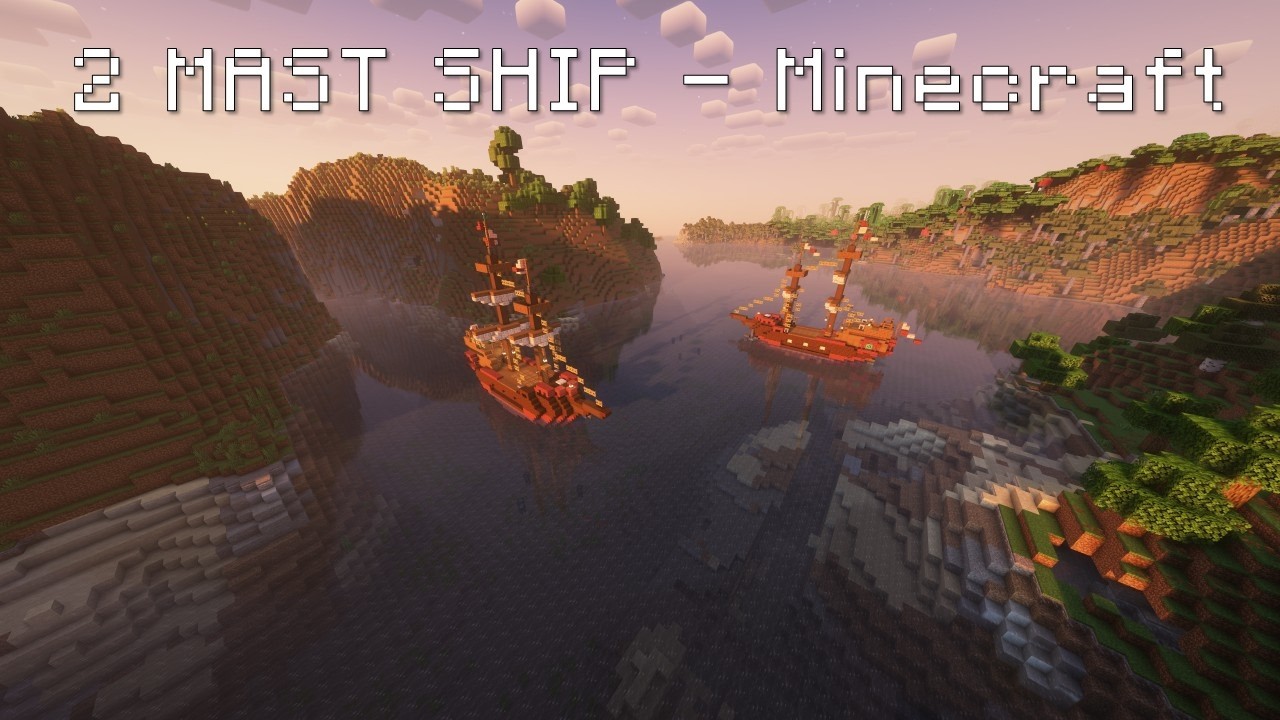 Minecraft - 2-Mast Ship Build
