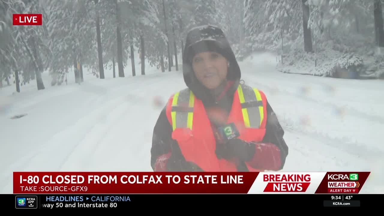 California storm coverage | Unknown when I-80 could reopen amid nonstop snow | 9:30 a.m. February...