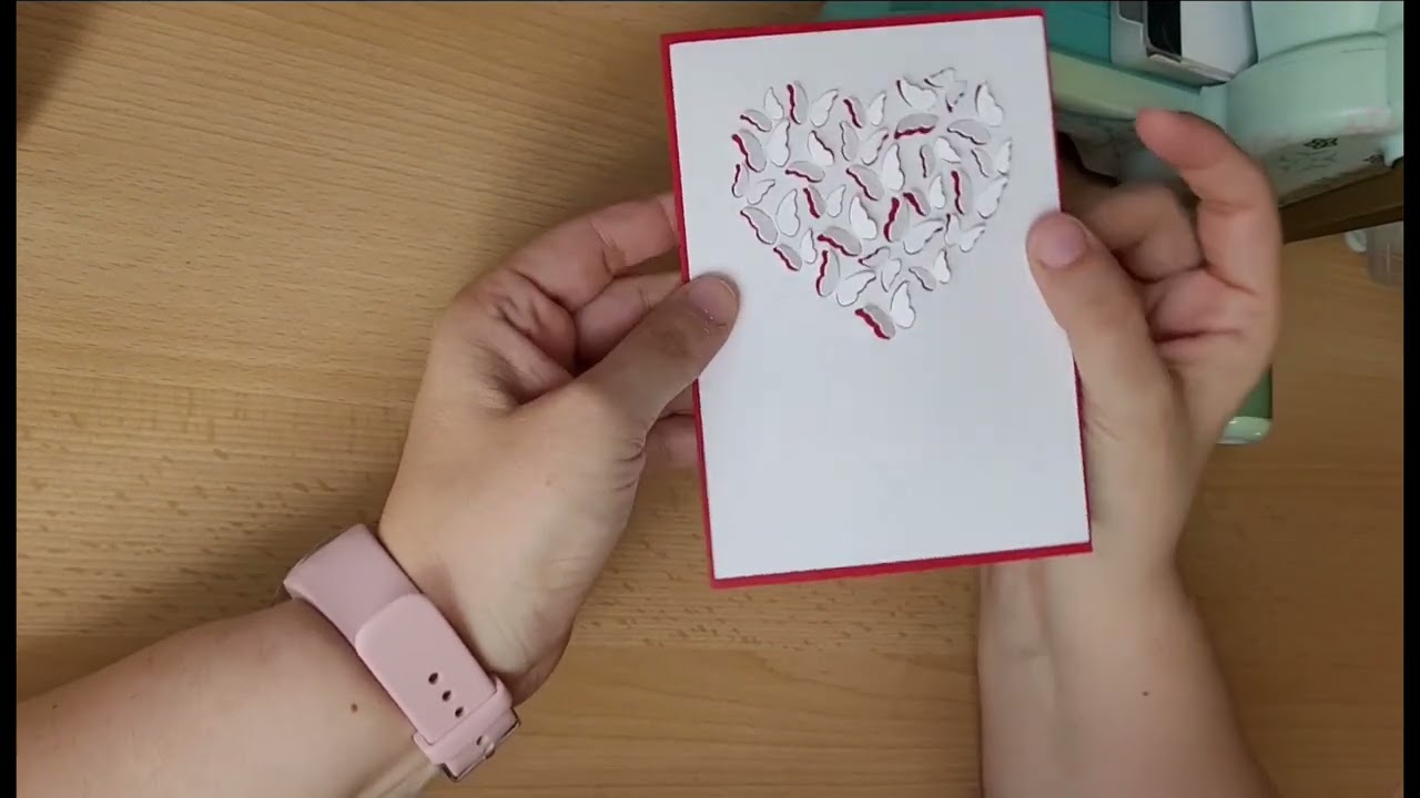 Eine schnelle Karte zum Muttertag ❤ Aquarellpapier von Action und vieles mehr.