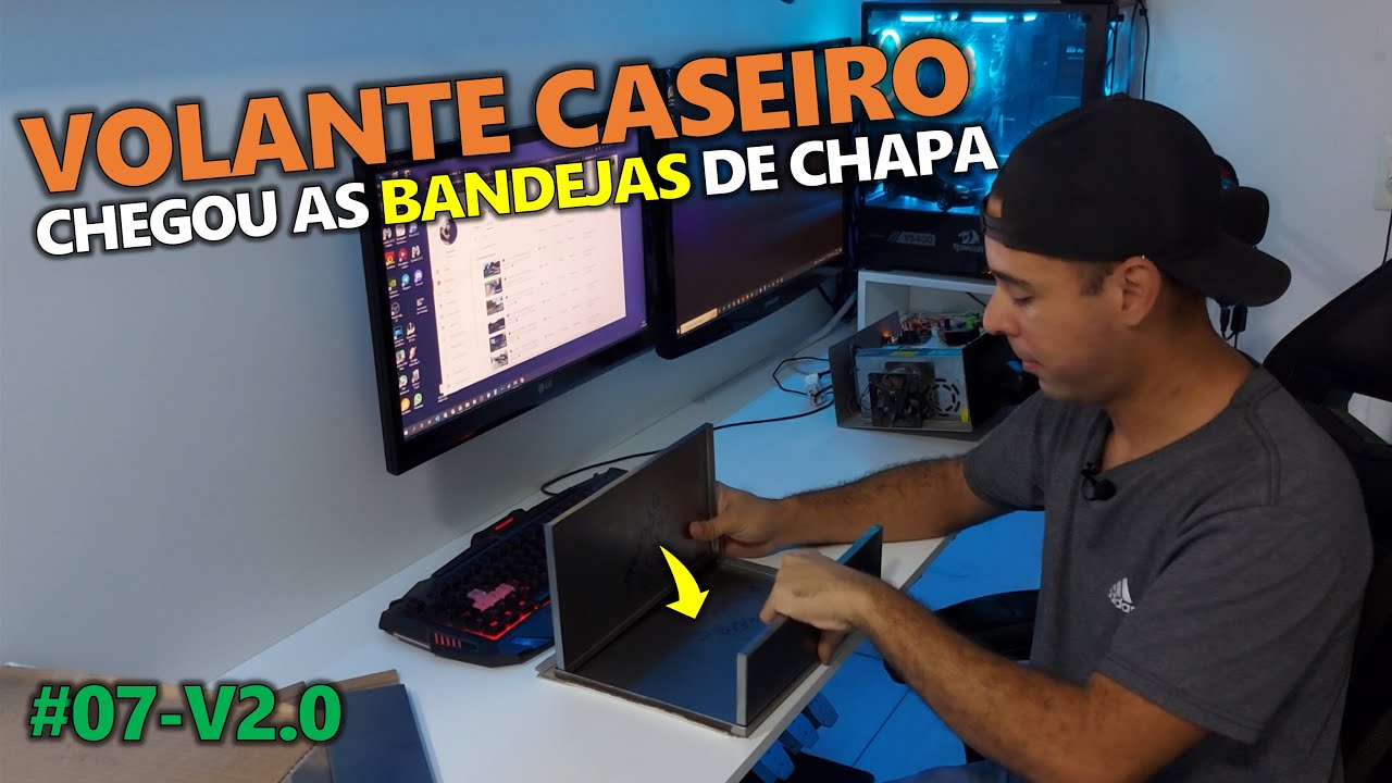 Bandejas para fazer a base do nosso volante caseiro | Cap.07