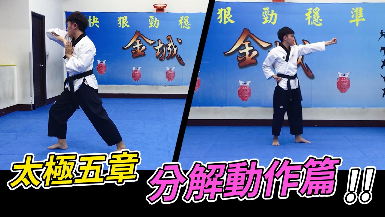 【太極五章分解動作篇】跆拳道品勢太極五章 Taegeuk 5 Jang