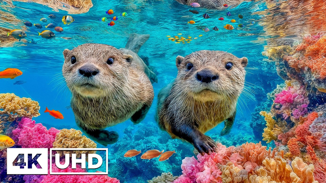 Подводные чудеса 4K | Полюбуйтесь морскими животными в лучшем аквариуме 4K 🐳 Расслабляющая музыка д