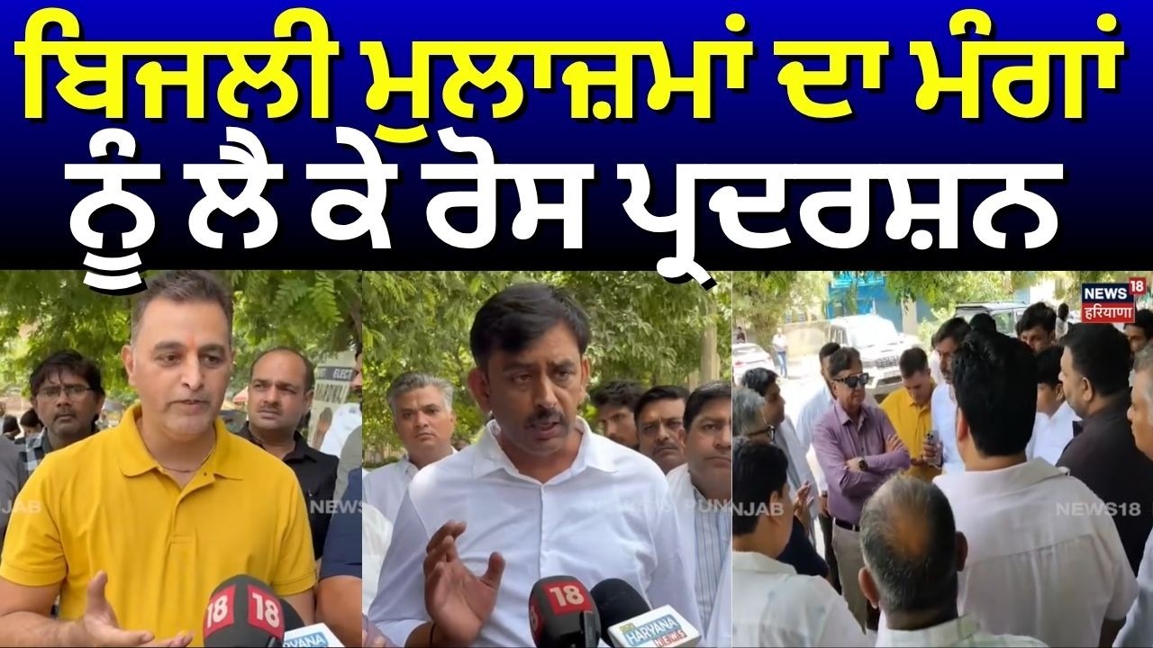 Pathankot News | ਬਿਜਲੀ ਮੁਲਾਜ਼ਮਾਂ ਦਾ ਮੰਗਾਂ ਨੂੰ ਲੈ ਕੇ ਰੋਸ ਪ੍ਰਦਰਸ਼ਨ | PSPCL Protest | N18V