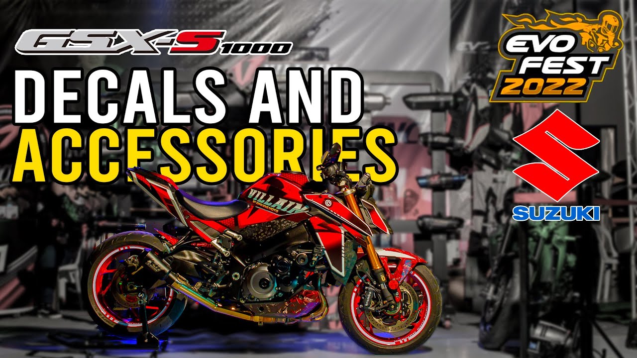 SUZUKI GSX-S1000 DECALS AND ACCESSORIES | PREPARATION FOR EVO FEST 2022