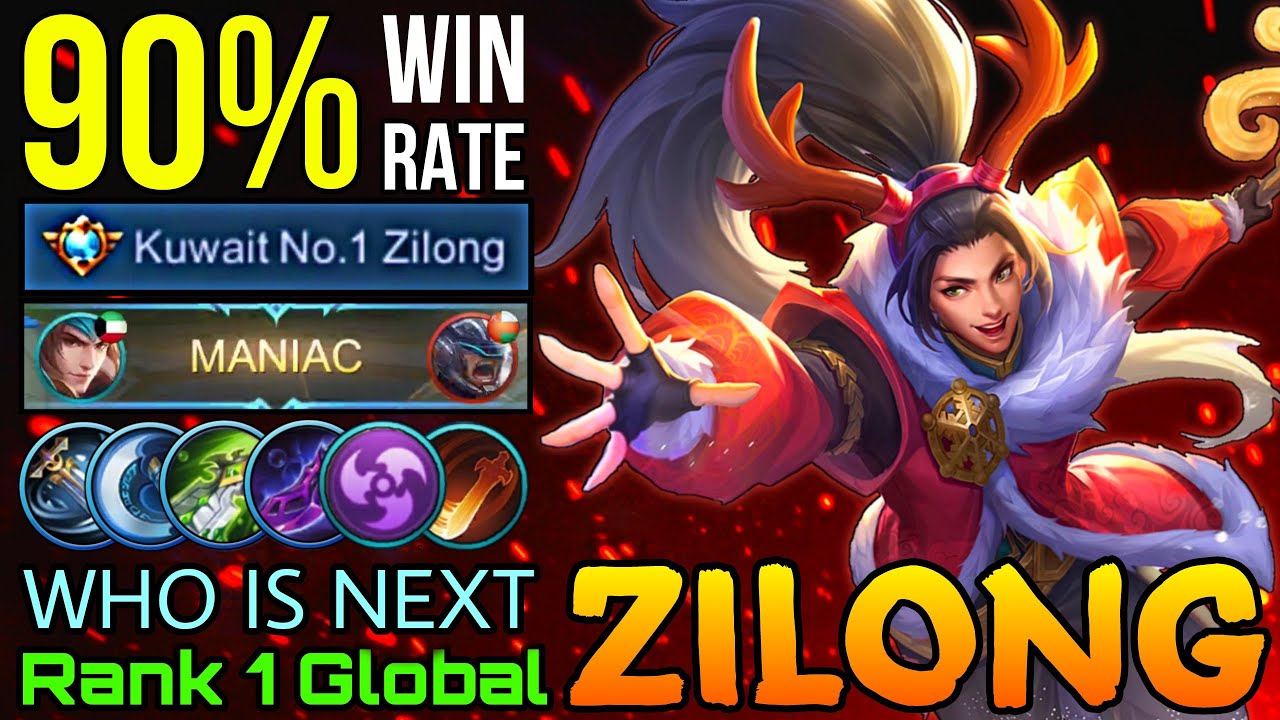 SUPREME No.1 Zilong with 90% Win Rate!! - Top 1 Global Zilong by WHO IS NEXT - MLBB