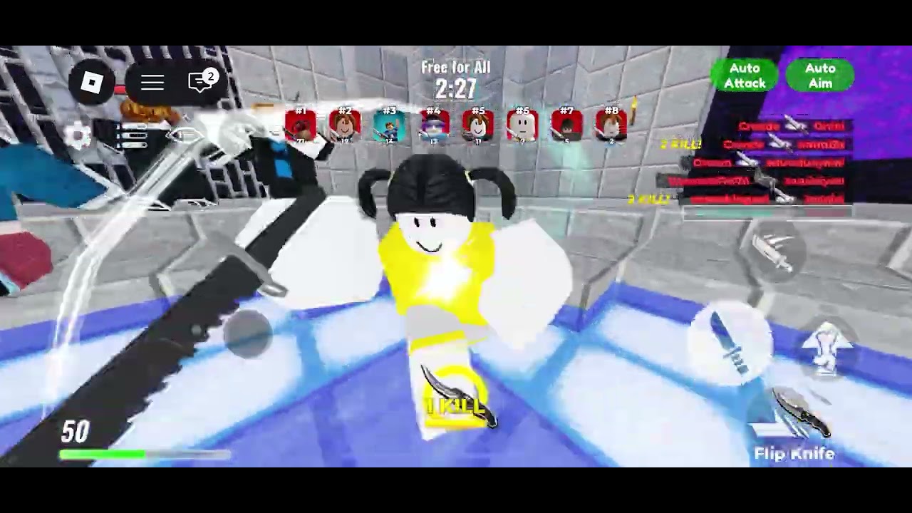 Playing Knife Arena