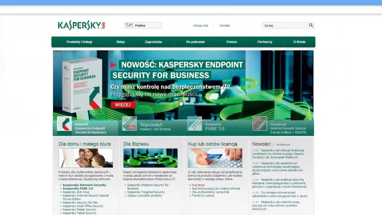 Instalacja i licencja Kaspersky Antywirus