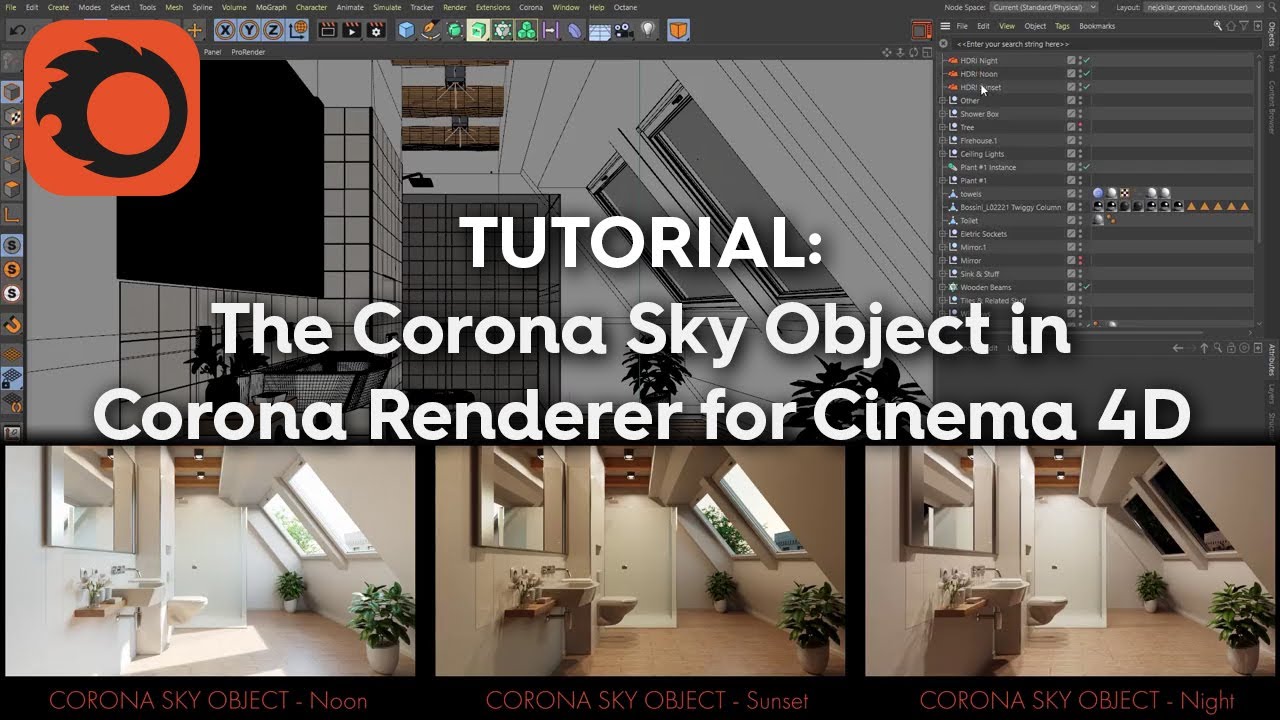 Tutorial: The Sky Object in Corona Renderer for Cinema 4D