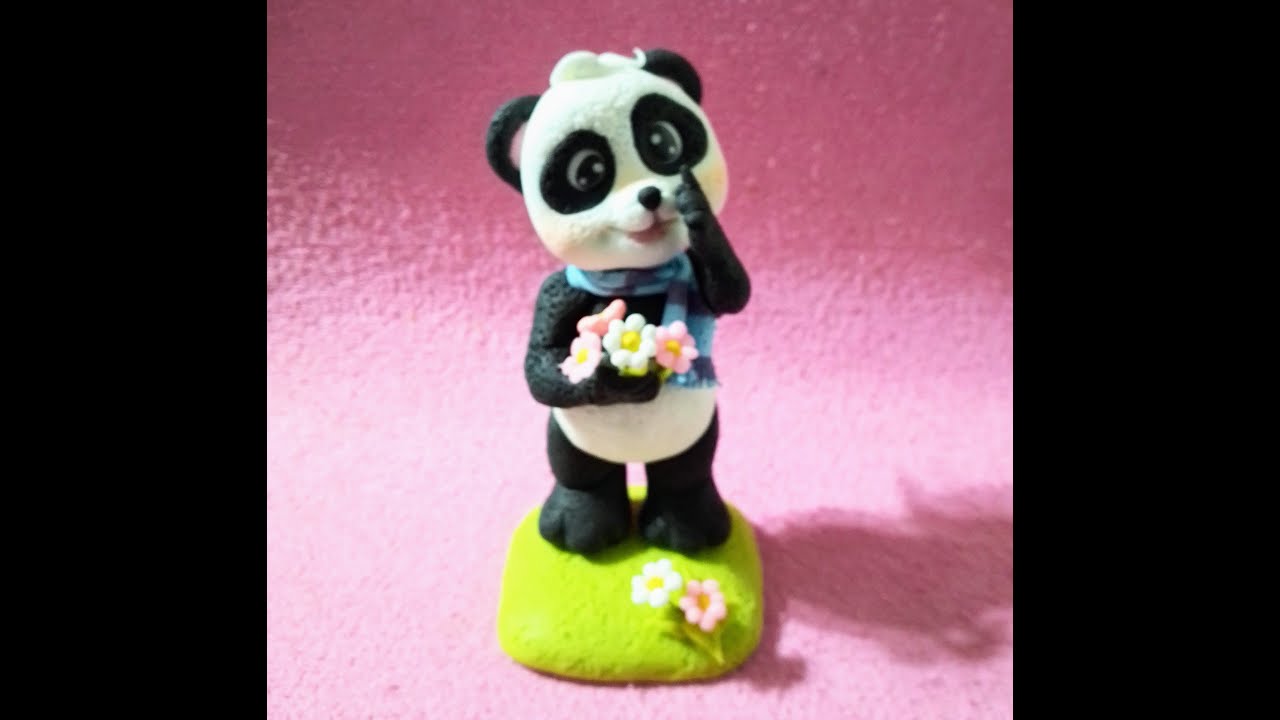 Tierno Panda en porcelana fria