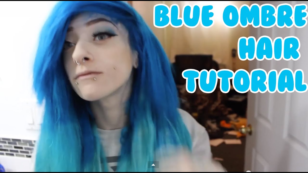 Blue Ombre With Arctic Fox via Sara Monsterkitty