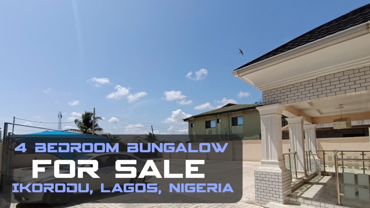 FOR SALE: Newly Built Fully Detached 4 Bedroom Bungalow On A Full Plot In Ikorodu, Lagos, Nigeria.