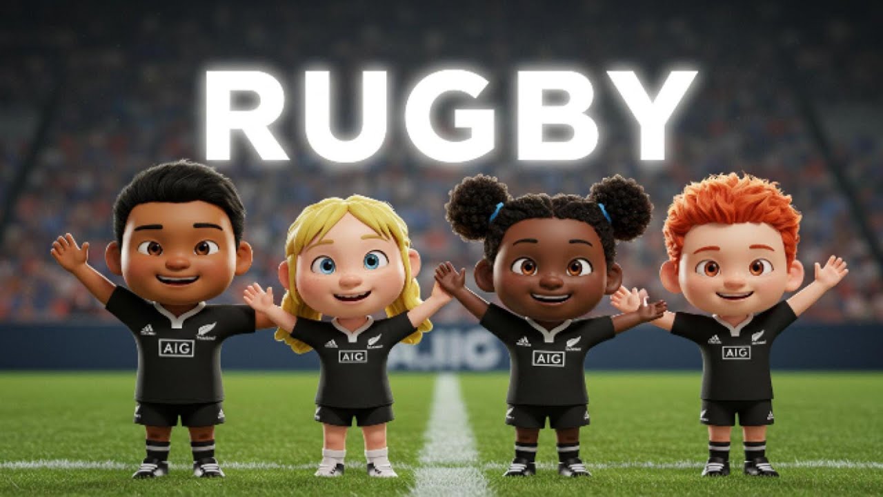 RUGBY COM OS AGITADINHOS - APRENDA AS LETRAS DO ALFABETO NOS EPORTES CANTANDO COM A GENTE