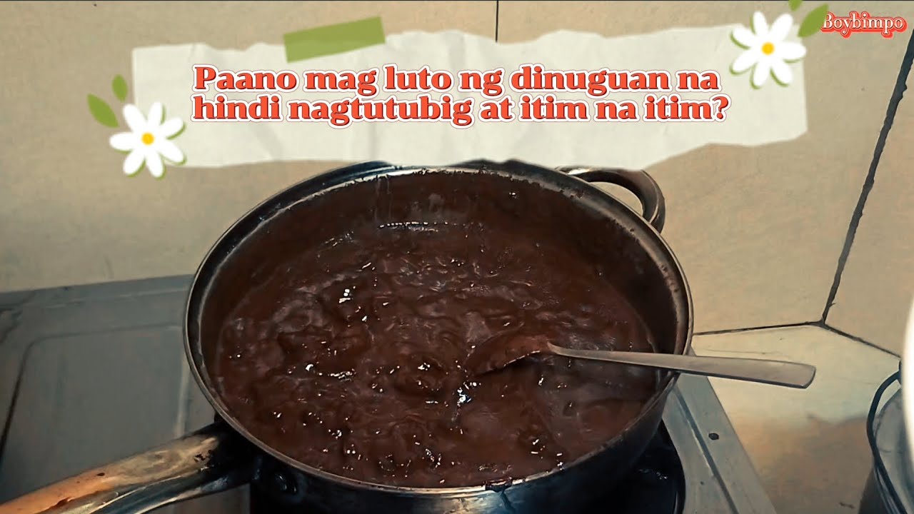 Paano magluto ng dinuguan na itim na itim at hindi nagtutubig?