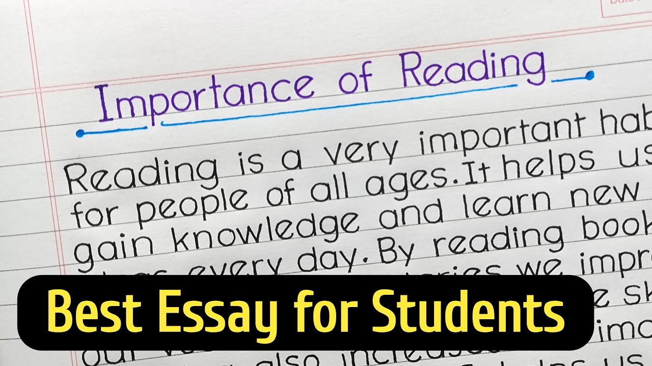 The Importance of Reading | Essay & Paragraph | Easy English for Students