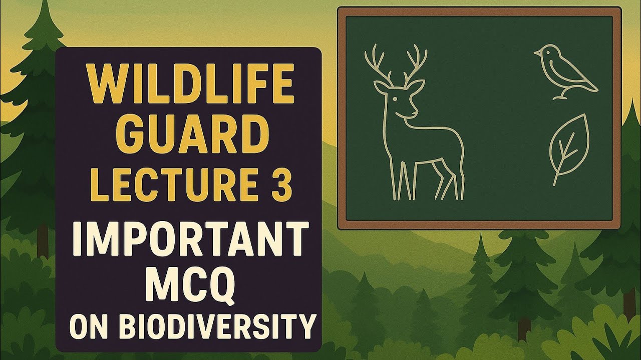  JKSSB Wildlife Guard Preparation 2025 | Lecture 3 | Important MCQs on Biodiversity