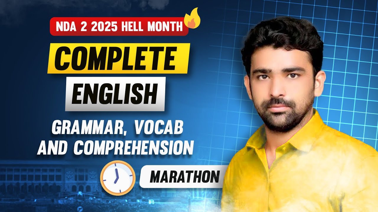 Complete NDA English In One Shot || Rishabh Sir || Hell Month || 200 Marks Confirmed