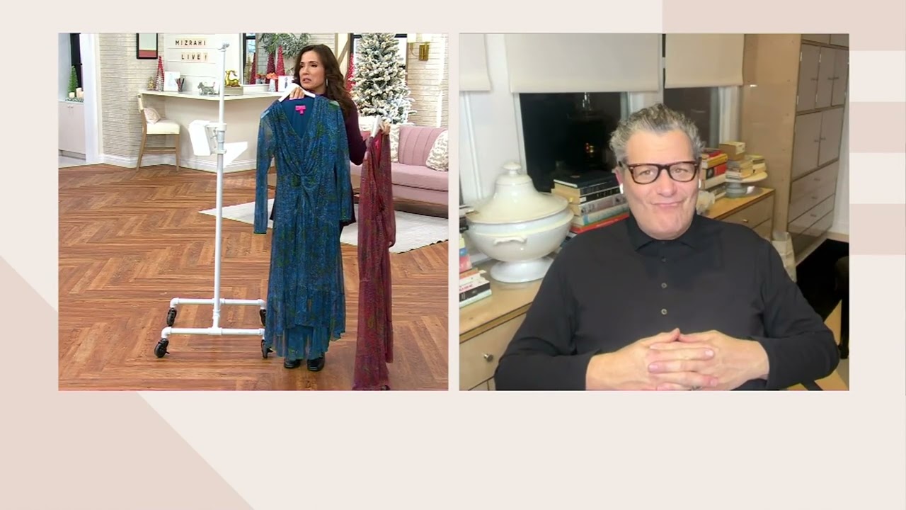 Isaac Mizrahi Live! Always Isaac Foil Printed Mesh Dress on QVC
