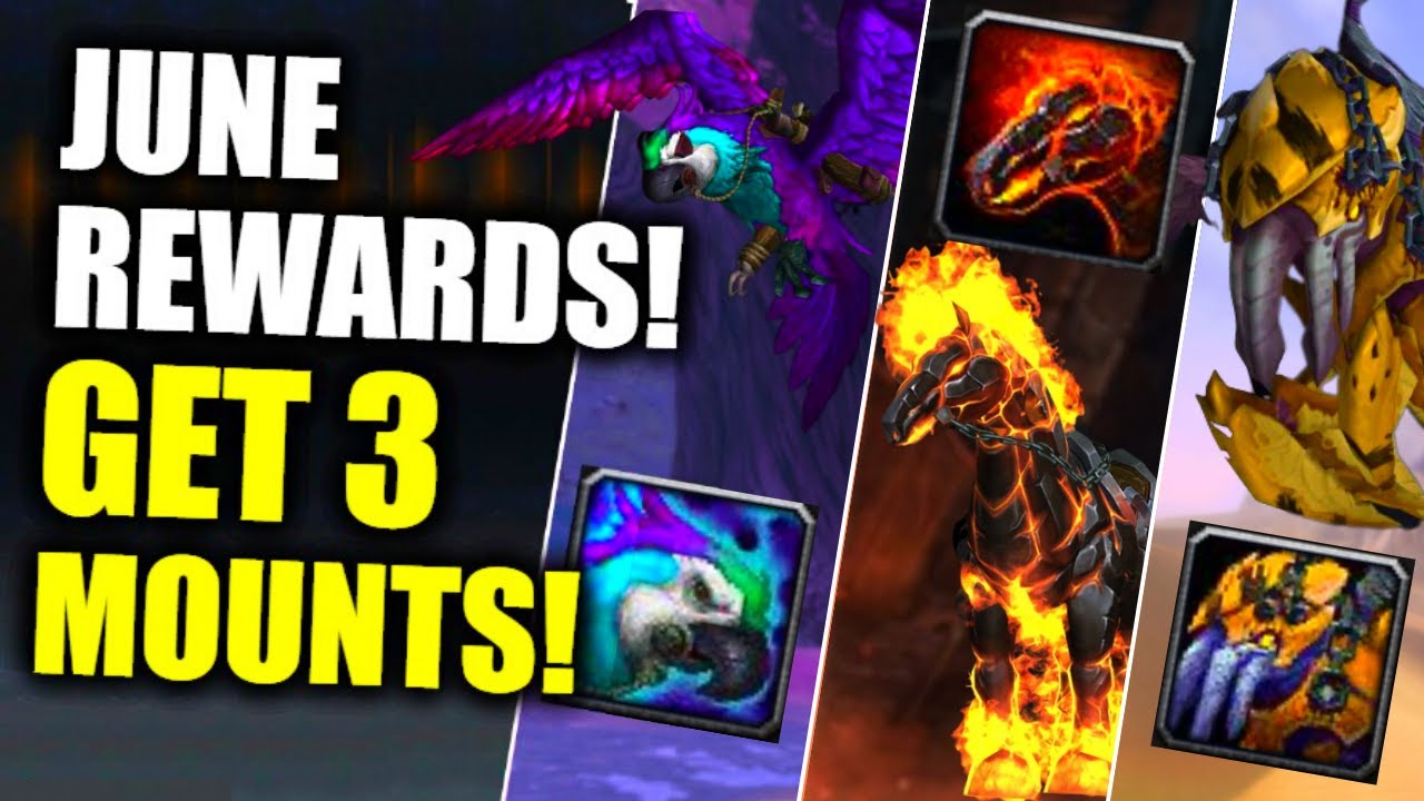 All NEW Trading Post REWARDS For JUNE! GET 3 MOUNTS! WoW Dragonflight