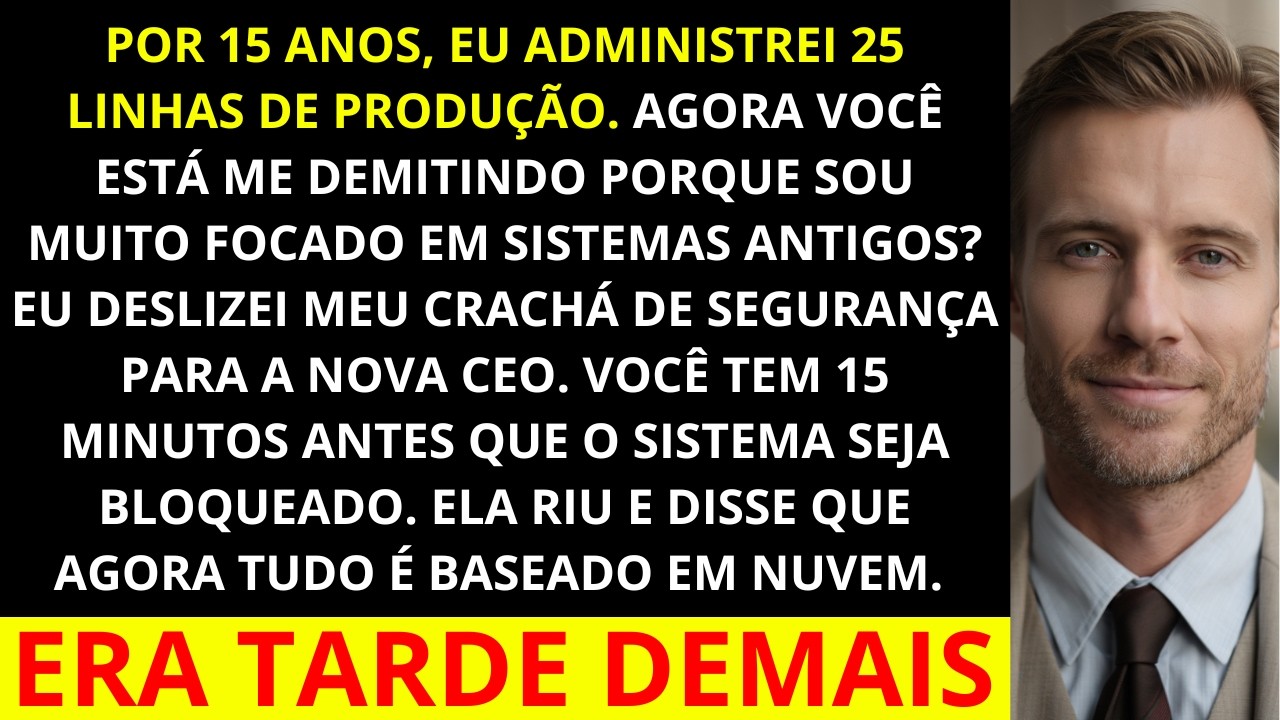 A CEO me chamou de ultrapassado e me demitiu na frente de todos, minutos depois, 25 linhas de prod..