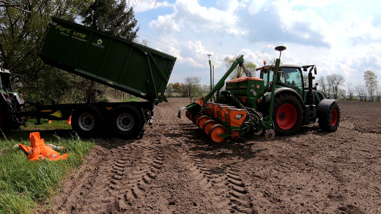 Maisaussaat 2021 | Fendt 720 Vario | Farming | Maize | Drillen | Amazone ED 602 K