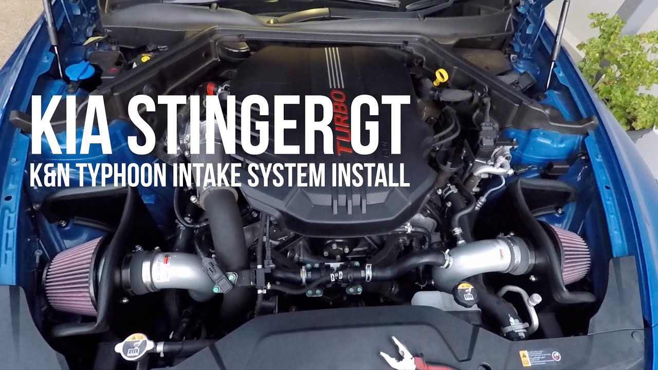 Обновление воздухозаборника Kia Stinger GT K&N Typhoon 2019 года | Модифицировано