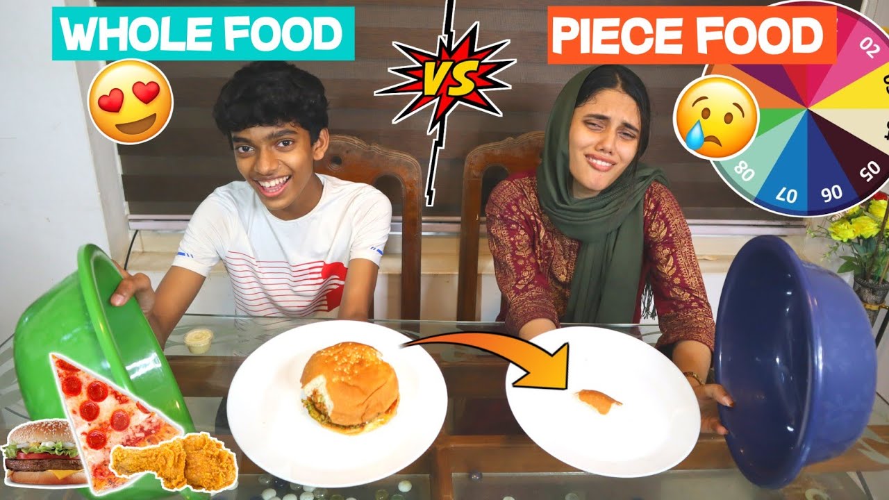 Whole Food Vs Piece of Food Eating Challenge| Climax twist വേറെ ലെവൽ തന്നെ 🤣