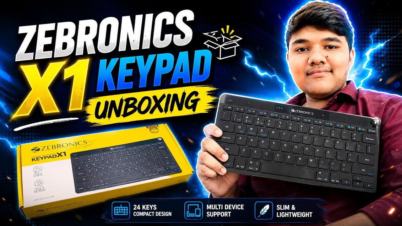 Zebronics X1 Keypad unboxing | Unboxing and Review 