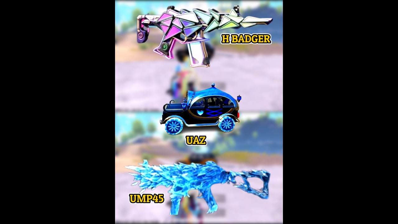 Honey Badger v/s Ump45 Gun UAZ Damage test #bgmi #bgmishort #pubgmobile