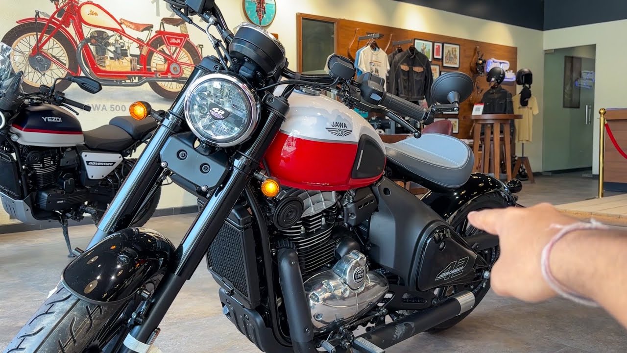 2026 All New Jawa 42 Bobber BS7 Jasper Red Full Review 😍🔥