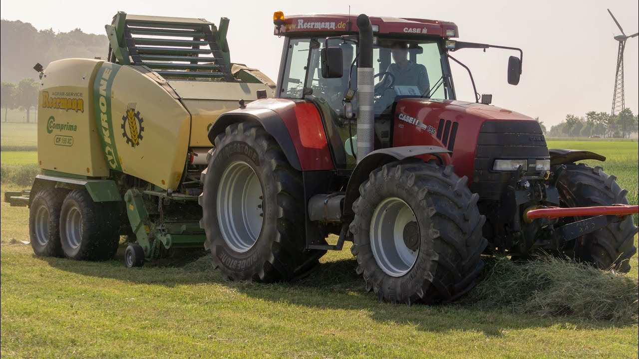Neue Presswickelkombi Krone Comprima im Einsatz | CASE IH | KRONE | WELGER