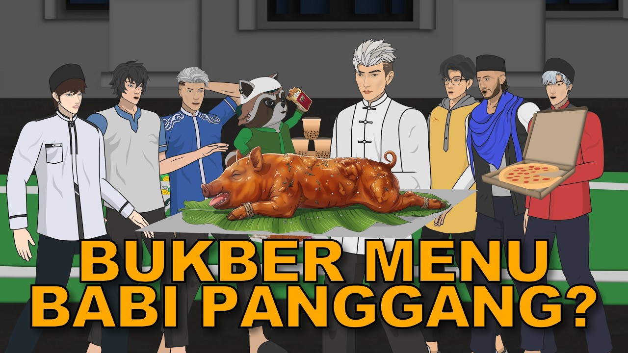 BUKBER MAKAN BABI? Nggak boleh lah! HARAM! - Animasi Ramadhan Mas Sayur