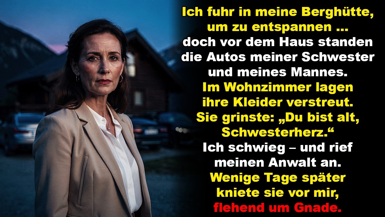 Ich fuhr zu meiner 2-Millionen-Villa – und fand die Autos meines Mannes und meiner Schwester dort.