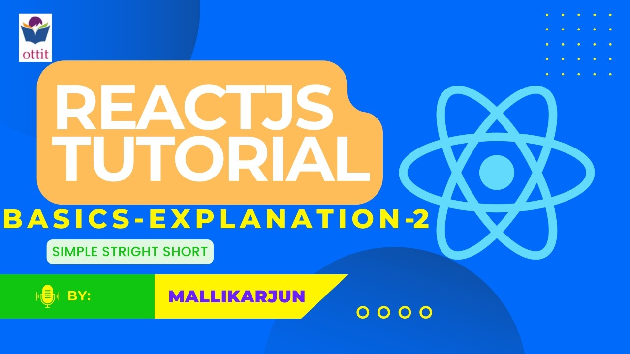 React JS tutorial for beginners step by step in Telugu | Fundamentals - Components  |  Ottit