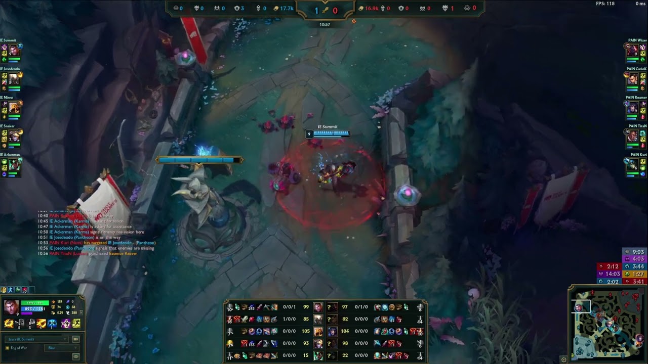 LTA South Split 2 2025 Round 2: Group A IE vs PAIN Game 1 (IE Summit Jayce Top POV)
